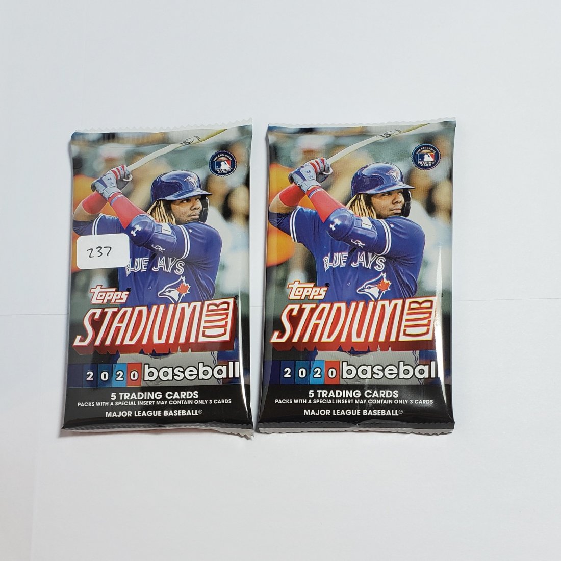 LOT OF (2) 2020 Topps STADIUM CLUB Sealed PacKS: Bo Bichette, Yordan Alvarez, LUIS ROBERT, Aristides Aquinio 1 SEALED PACK Showcasing the beauty of Baseball, Topps Stadium Club Baseball highgloss, high-action imagery, all-new on-card autograph cards
