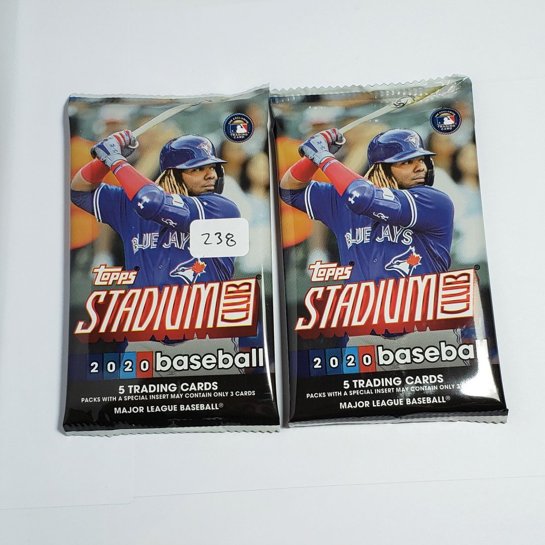 LOT OF (2) 2020 Topps STADIUM CLUB Sealed PacKS: Bo Bichette, Yordan Alvarez, LUIS ROBERT, Aristides Aquinio 1 SEALED PACK Showcasing the beauty of Baseball, Topps Stadium Club Baseball highgloss, high-action imagery, all-new on-card autograph cards