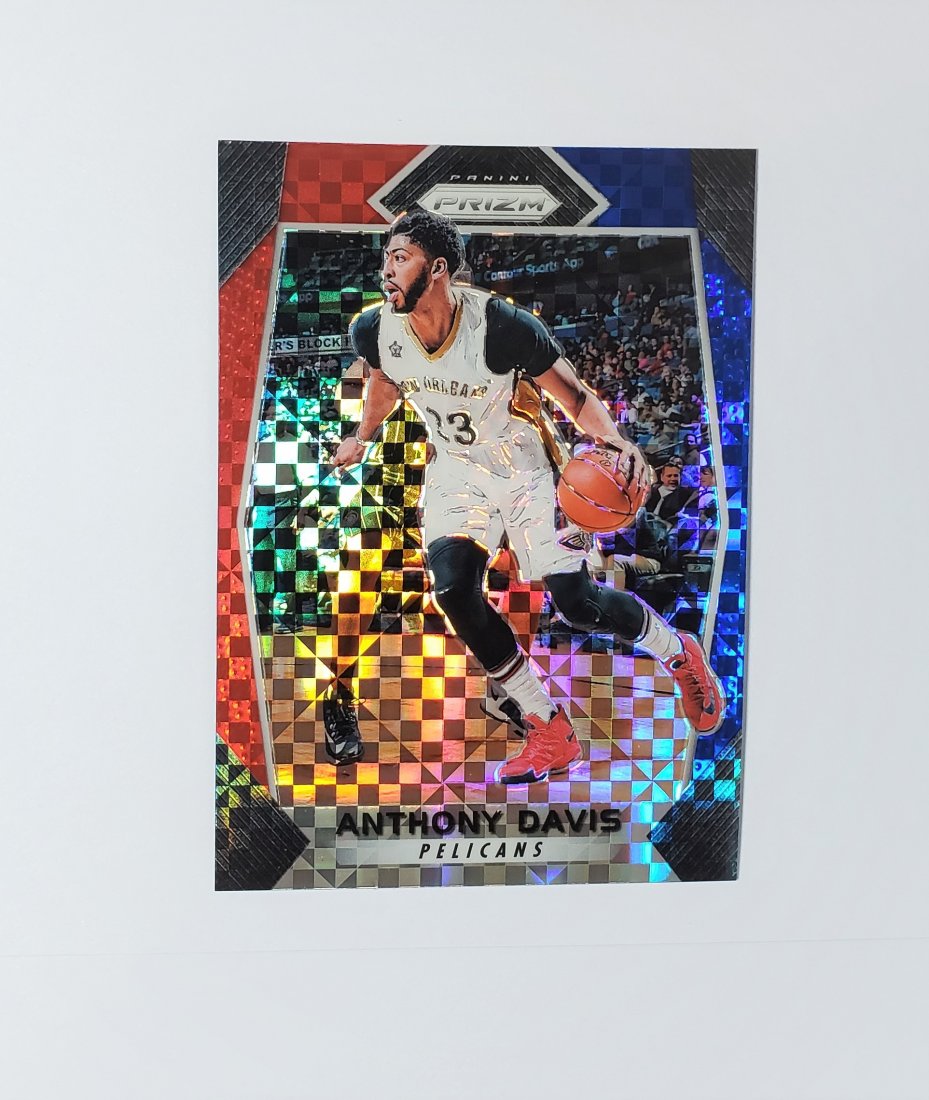 ANTHONY DAVIS RED WHITE BLUE CHECKERBOARD PRIZM (1 of 2)