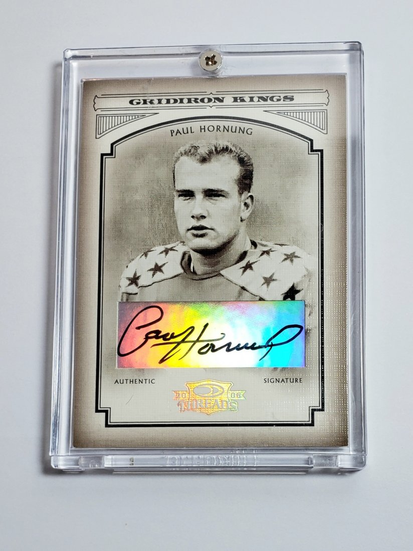 2006 GRIDIRON KINGS PAUL HORNUNG AUTO CARD (1 of 3)
