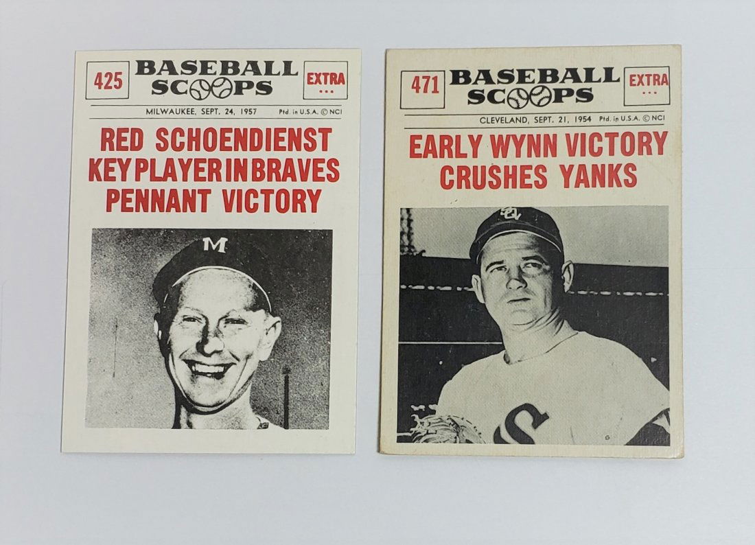 NU-CARD BASEBALL SCOOPS BRAVES RED SCHOENDIENST (1 of 2)