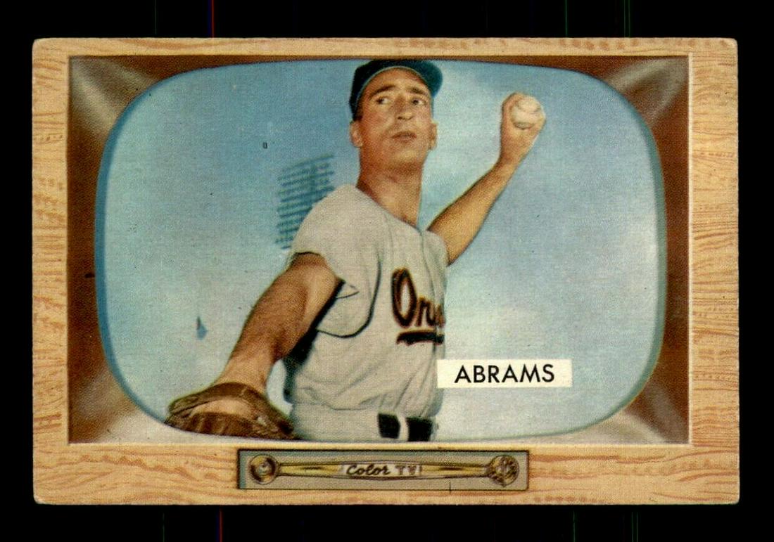 1955 Bowman BASEBALL #55 Cal Abrams: 1955 Bowman BASEBALL #55 Cal Abrams