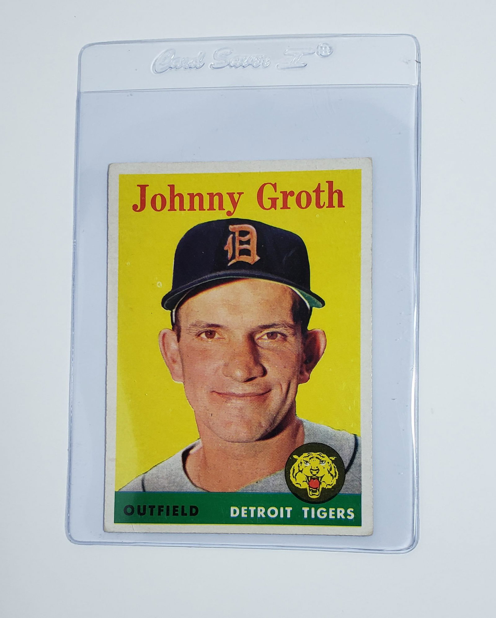 VINTAGE BASEBALL CARDS SOLID MID GRADE+ COLLECTION: 1958 Topps #262 Johnny Groth DETROIT TIGERS