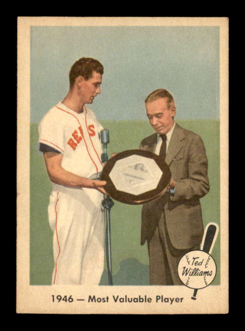 1959 Fleer #32 Ted Williams Most Valuable Player EX+: 1959 Fleer BASEBALL'S GREATEST #32 Ted Williams Most Valuable Player EX+