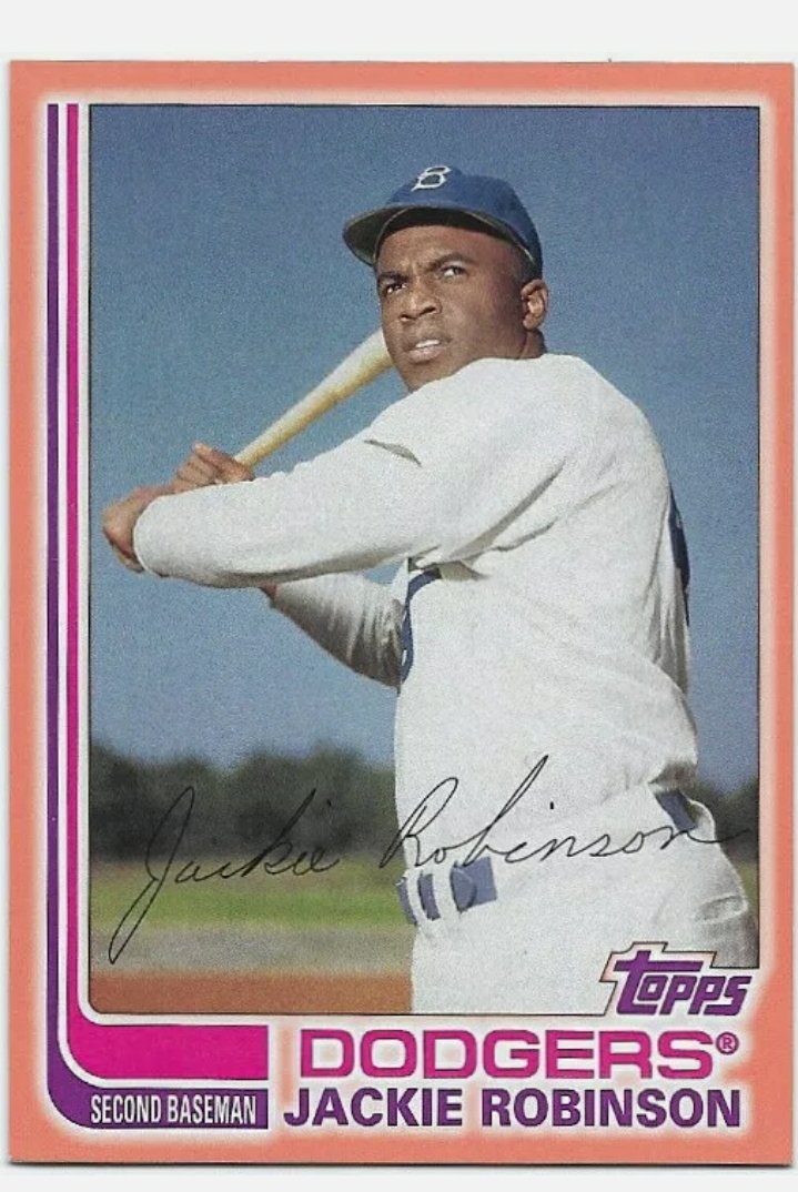 Jackie Robinson Serial Numbered Archives SP: Numbered 119/199 2017 Topps Archives JACKIE ROBINSON Peach Parallel #125 H.O.F. Nice!!