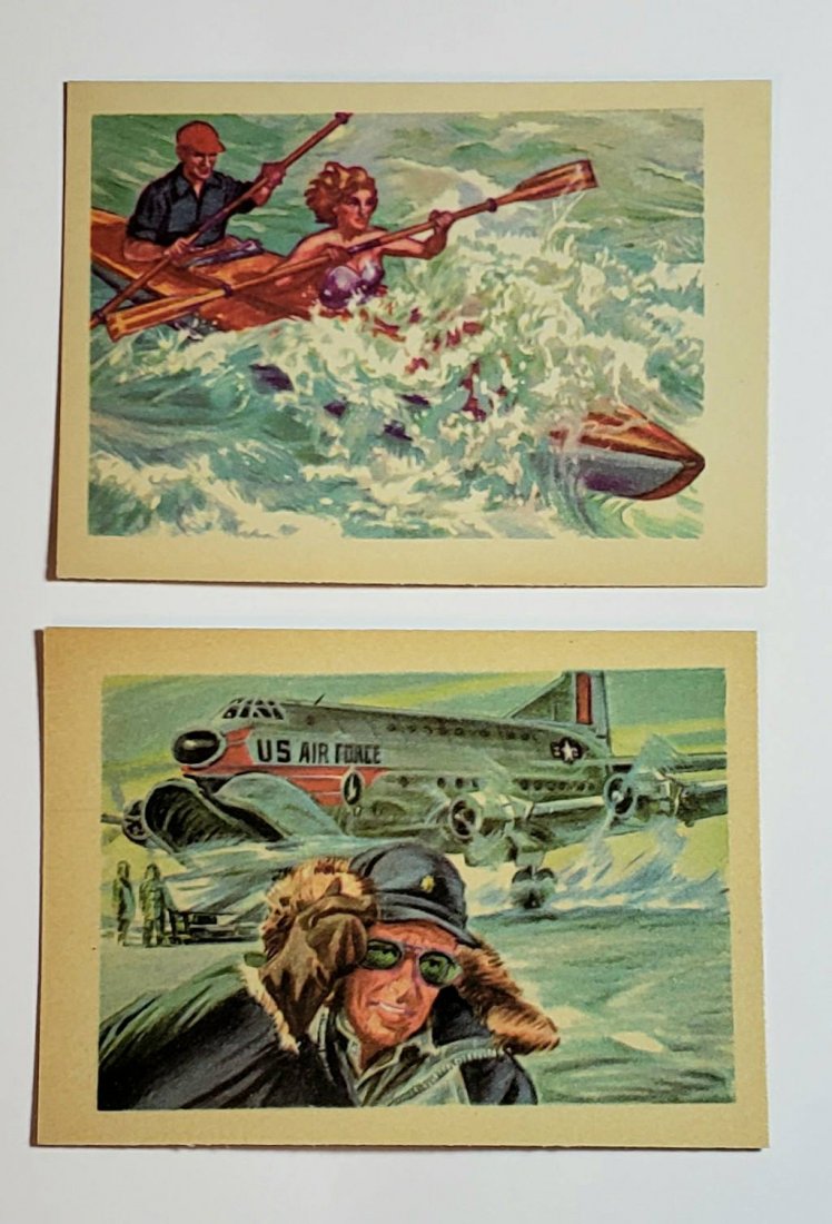 Higher Grade intage Gum Company Adventure Trading Cards: Lot of 2 Higher Grade vintage Gum Company Adventure Trading Cards. Card #12 The 1000 thrill sport and #62 Sir Admiral Byrd Explorer