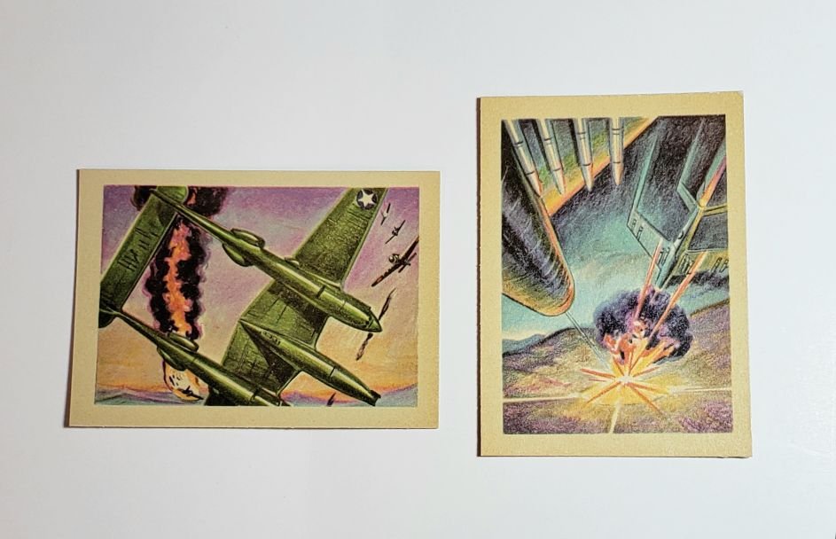 Higher Grade intage Gum Company Adventure Trading Cards: Lot of 2 Higher Grade vintage Gum Company Adventure Trading Cards. Card #39 1 down zeroes to go. Card #50 Happy Hunting Ground.