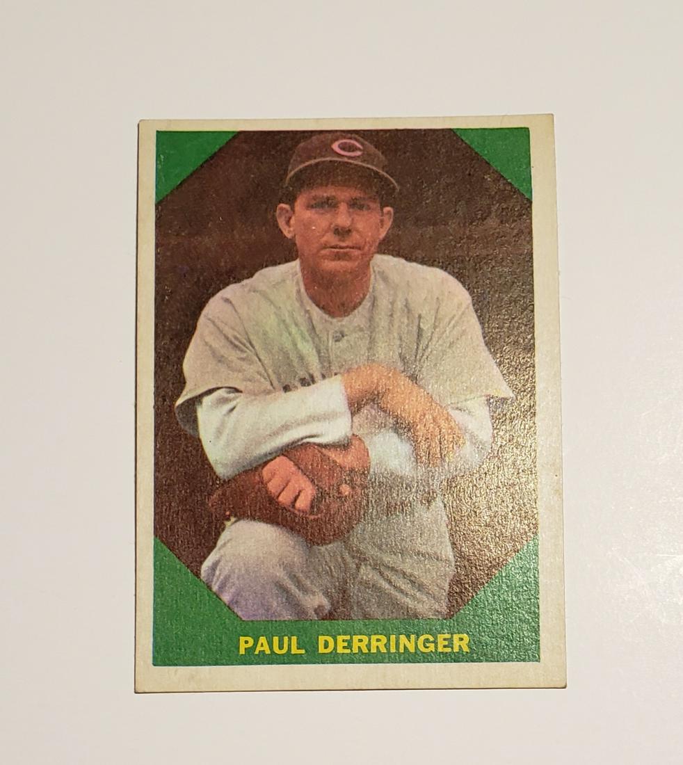 VINTAGE BASEBALL CARD 1960 FLEER BASEBALL'S GREATS: PAUL DERRINGER STL, CINCY, CUBS CARD #42