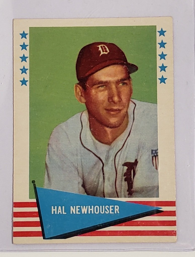 1961 FLEER BASEBALL'S GREATS VINTAGE BASEBALL CARD: 1961 Fleer #66 Hal Newhouser EXMT+