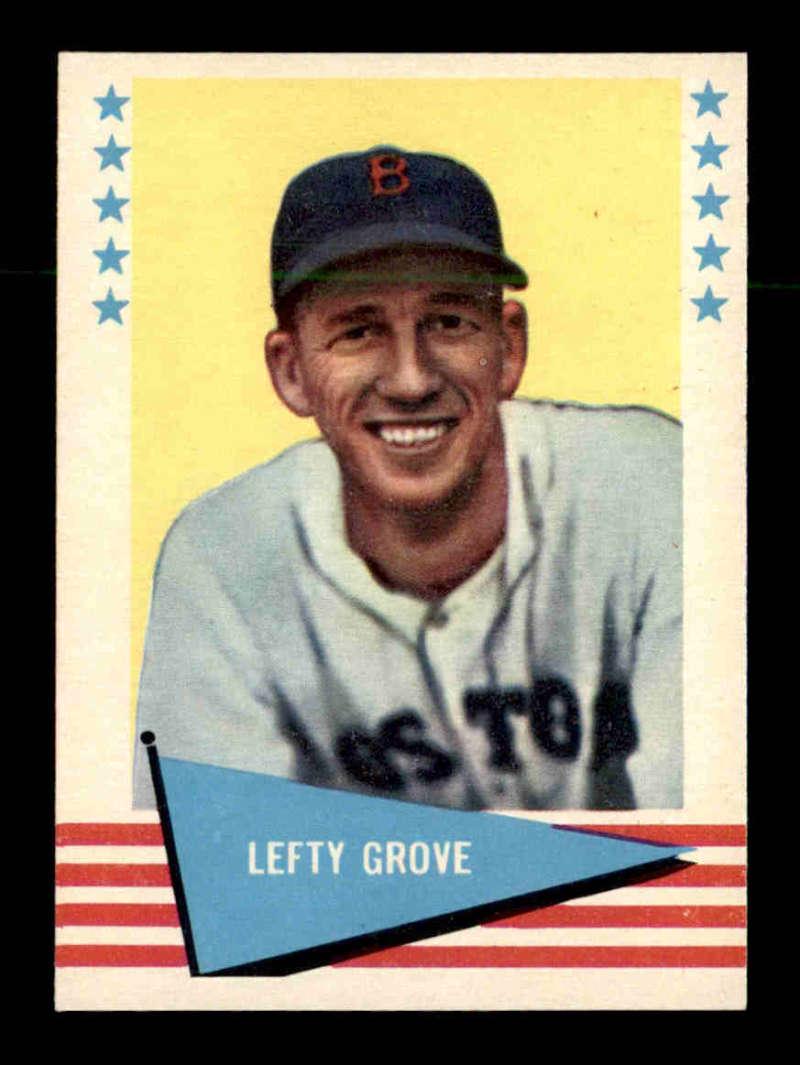 1961 Fleer BASEBALL'S GREATS Lefty Grove NM: 1961 Fleer #38 Lefty Grove NM