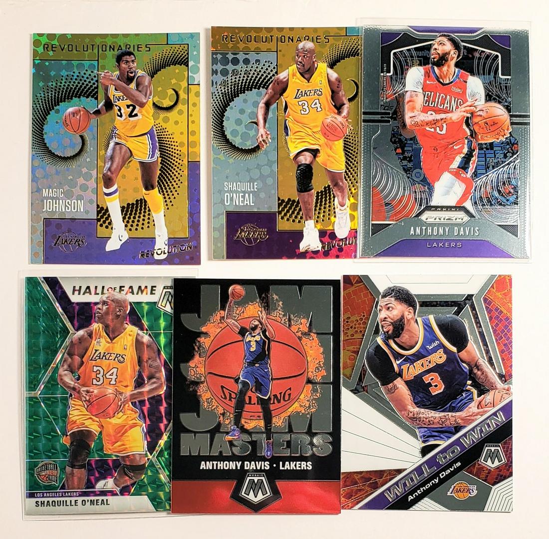 LOS ANGELES LAKERS LEGENDS/STARS SHAQ GREEN MOSAIC: MAGIC AND SHAQ REVOLUTIONARIES, ANTHONY DAVIS JAM MASTERS
