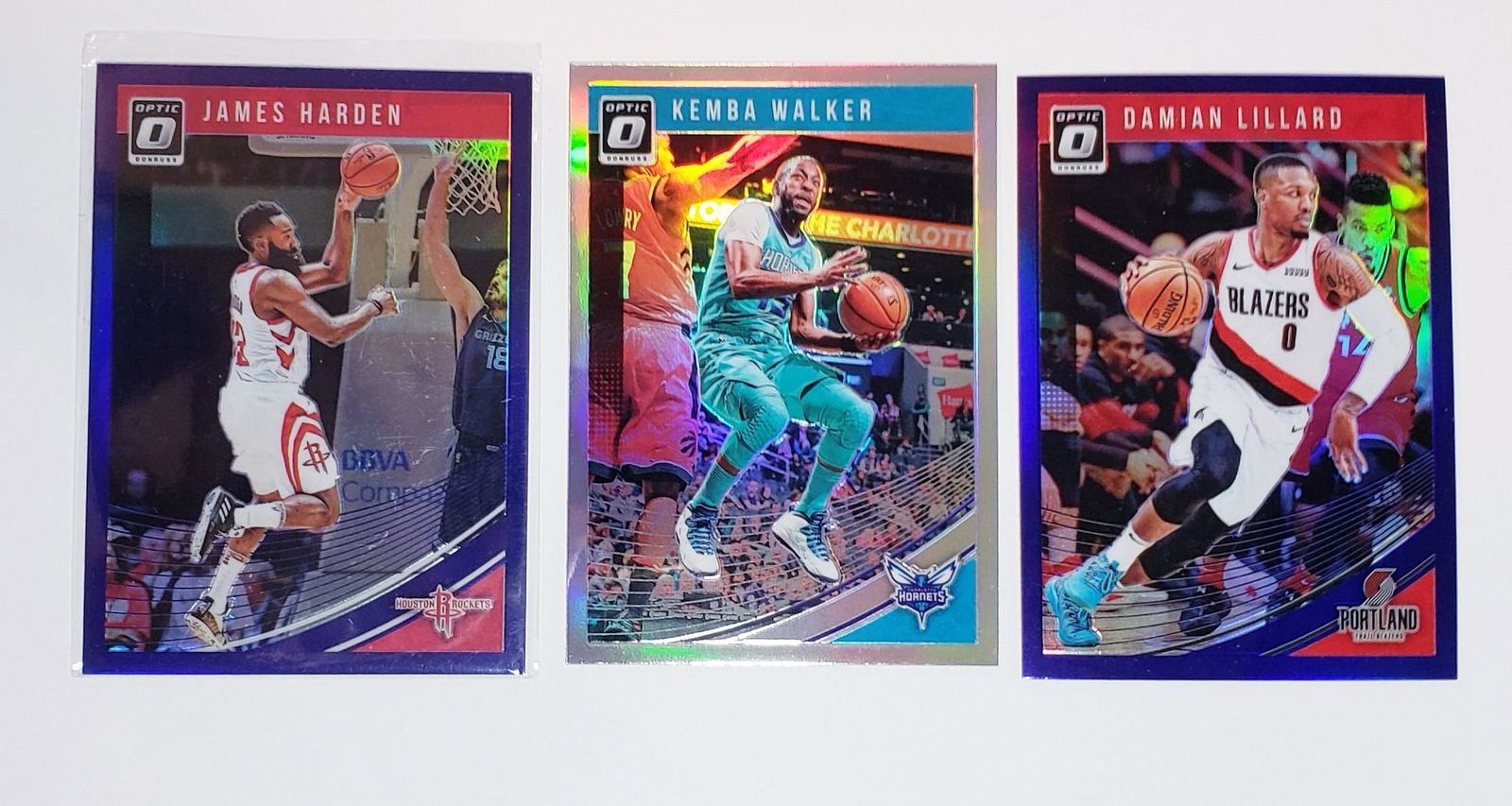 PANINI OPTIC BASKETBALL SILVER AND BLUE HOLO PRIZMS: PANINI OPTIC BASKETBALL SILVER AND BLUE HOLO PRIZMS