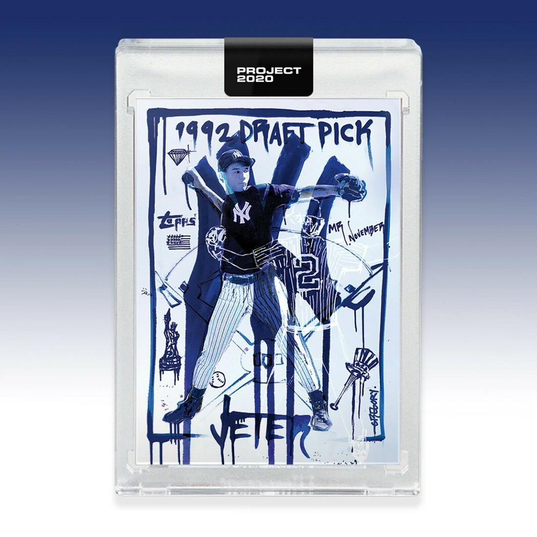 Topps Project 2020 Derek Jeter # 93 BY ARTRIST Gregory: Topps Project 2020 Derek Jeter # 93 BY ARTRIST Gregory Siff