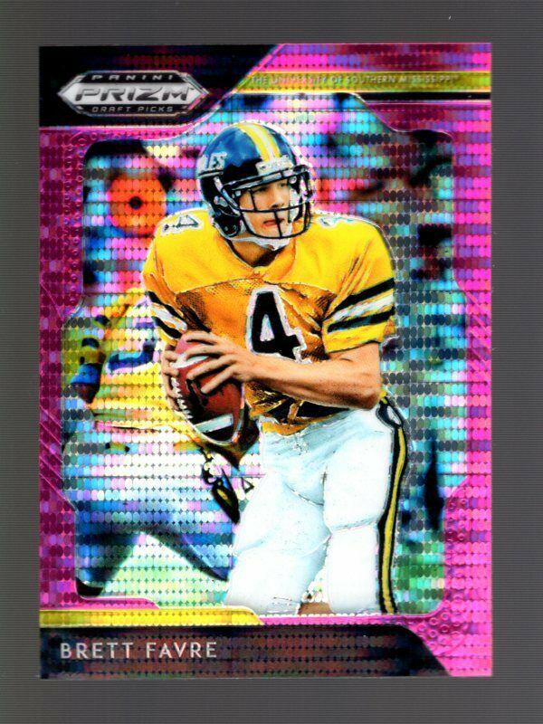2019 PRIZM DRAFT PINK PULSAR #16 BRETT FAVRE PACKERS: 2019 PRIZM DRAFT PINK PULSAR #16 BRETT FAVRE GREEN BAY PACKERS