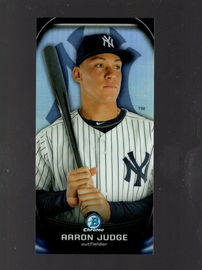 2015 BOWMAN CHROME AARON JUDGE ROOKIE CARD: 2015 BOWMAN CHROME PROFILES P21 AARON JUDGE NEW YORK YANKEES