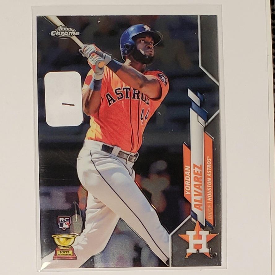 2020 TOPPS CHROME YORDAN ALVAREZ ROOKIE CARD (1 of 2)