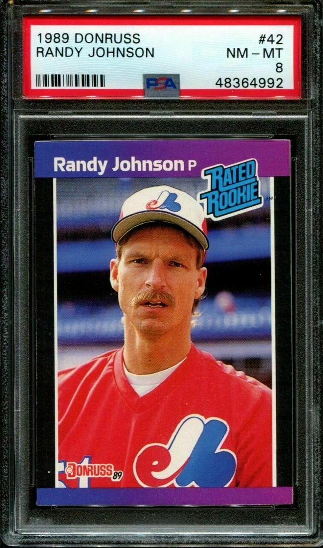 PSA GRADED 1989 DONRUSS #42 RANDY JOHNSON RC (1 of 1)