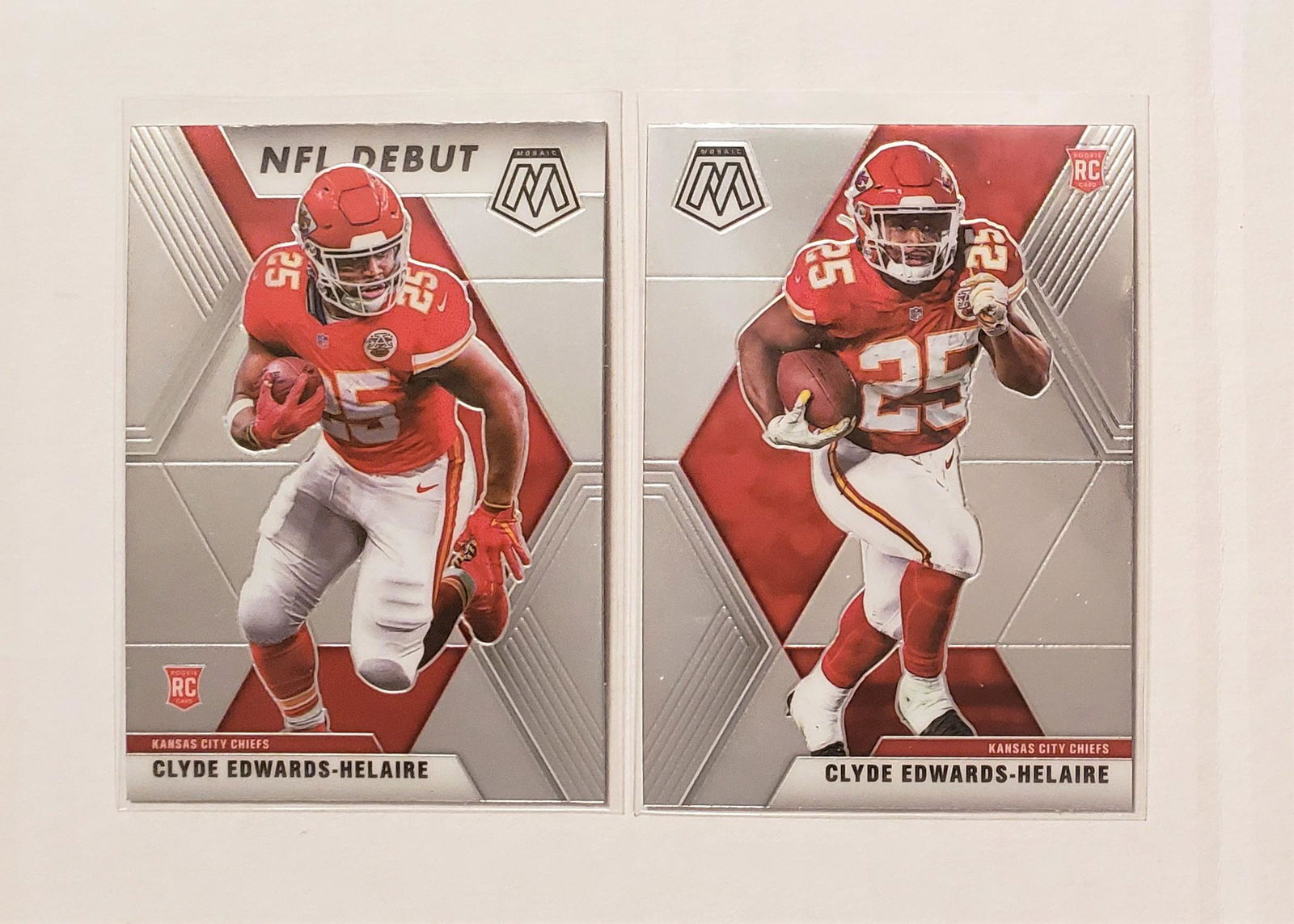 KANSAS CITY CHIEFS CLYDE EDWARDS-HELAIRE ROOKIE COMBO (1 of 1)