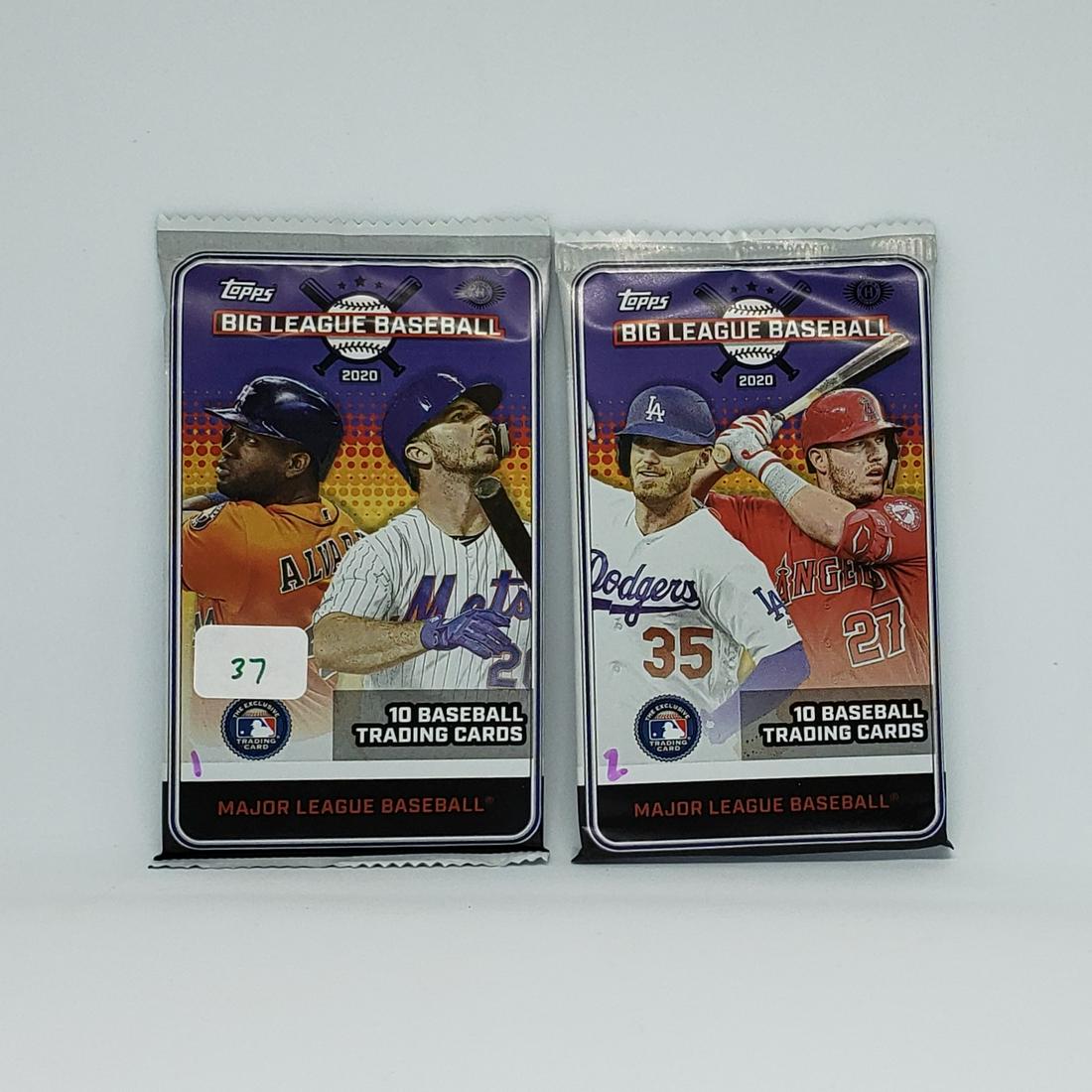 2020 TOPPS BIG LEAGUE HOBBY BOX BREAK ALL IN 1 SALE: PACKS 1 AND 2 PULLED FROM A 2020 TOPPS BIG LEAGUE SEALED HOBBY BOX ALL 18 PACKS IN THIS SALE (Bo Bichette RC, LUIS ROBERTS RC, Fernando Tatis, Mike Trout Auto)?