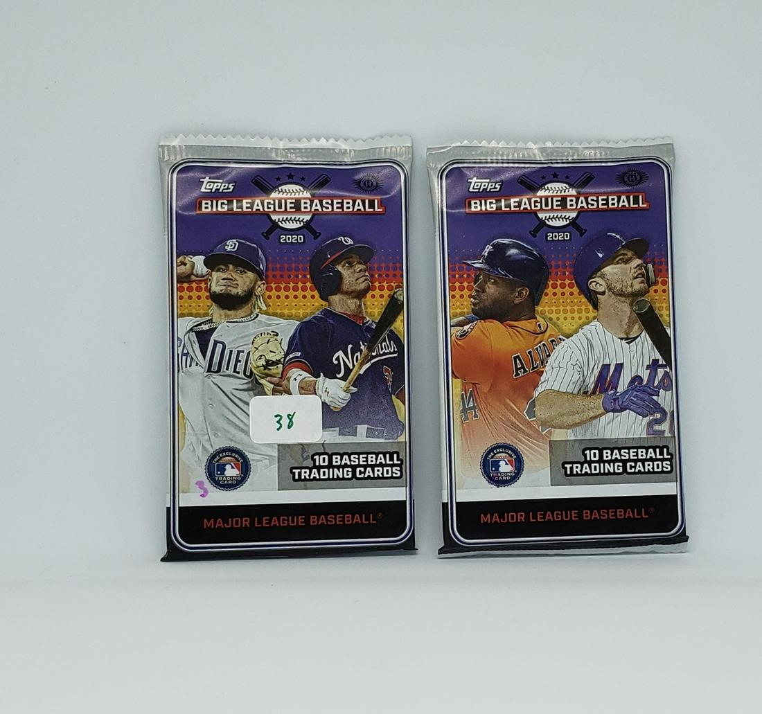 2020 TOPPS BIG LEAGUE HOBBY BOX BREAK ALL IN 1 SALE: PACKS 3 AND 4 PULLED FROM A SEALED HOBBY BOX ALL 18 PACKS IN THIS SALE (Bo Bichette RC, LUIS ROBERTS RC, Fernando Tatis, Mike Trout Auto)?