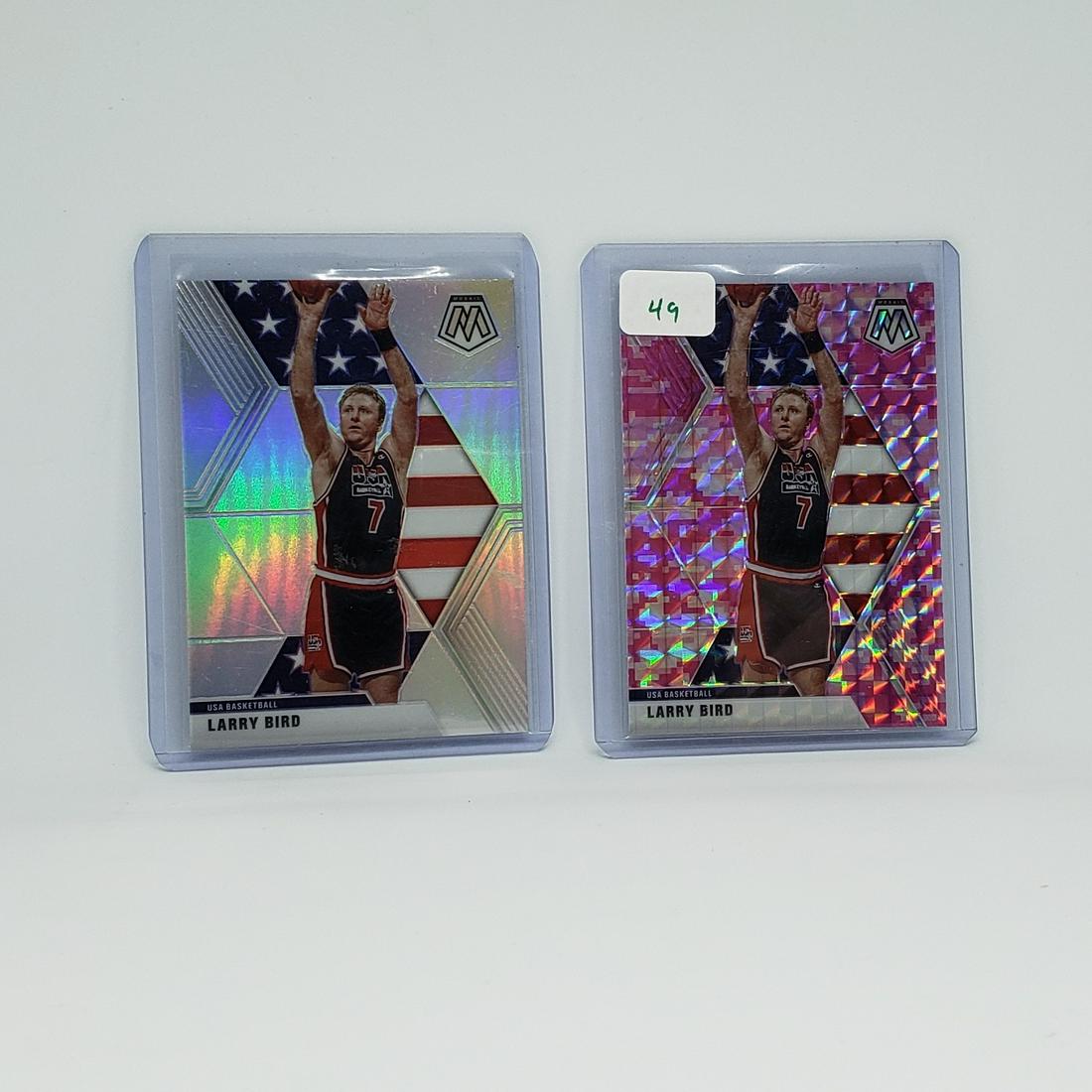 LARRY BIRD USA MOSIAC PRIZM SPS WITH SILVER AND PINK: LARRY BIRD USA MOSIAC PRIZM SPS WITH SILVER AND PINK CAMO