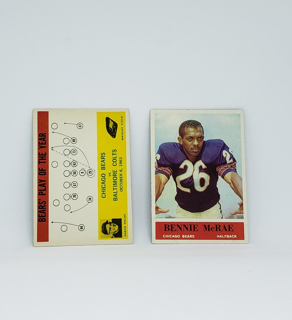VINTAGE PHILADELPHIA BRAND FOOTBALL CARDS: CHICAGO BEAR COACH GEORGE HALAS PLAY OF THE YEAR