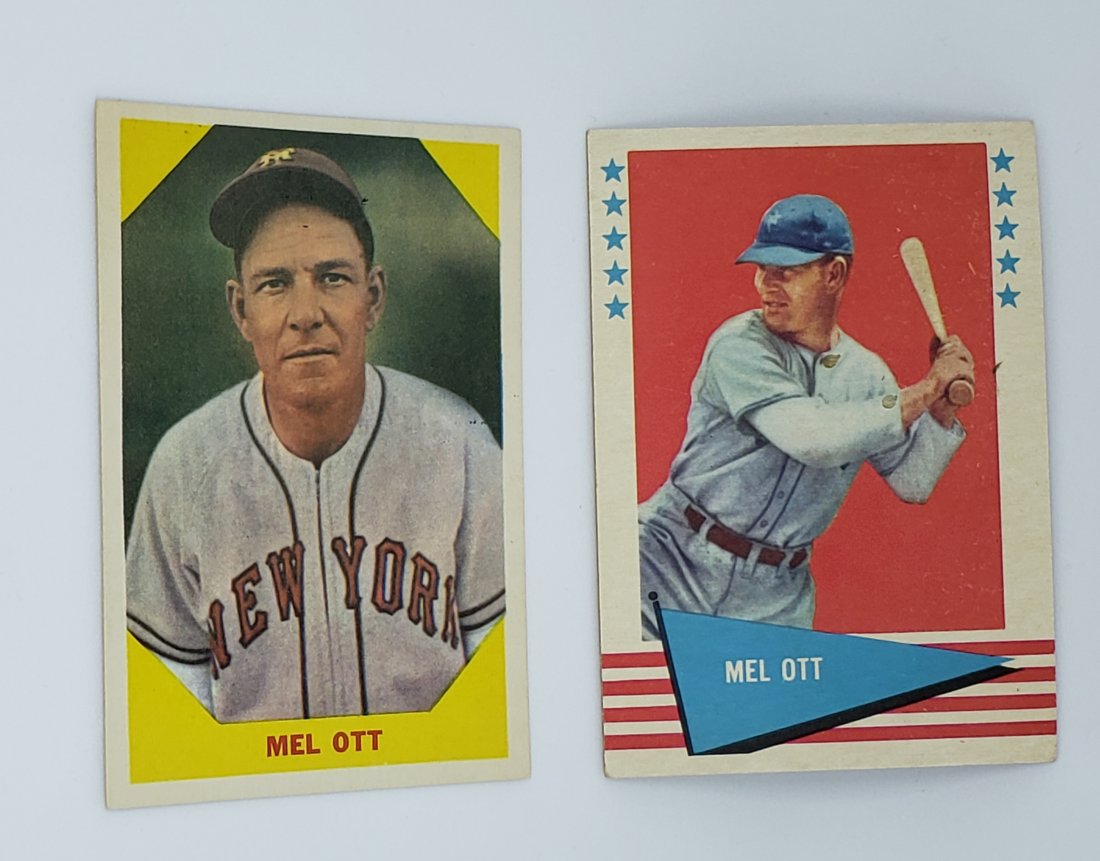 1961 AND 1960 FLEER MEL OTT BASEBALL\: 1961 AND 1960 FLEER MEL OTT BASEBALL'S GREATS