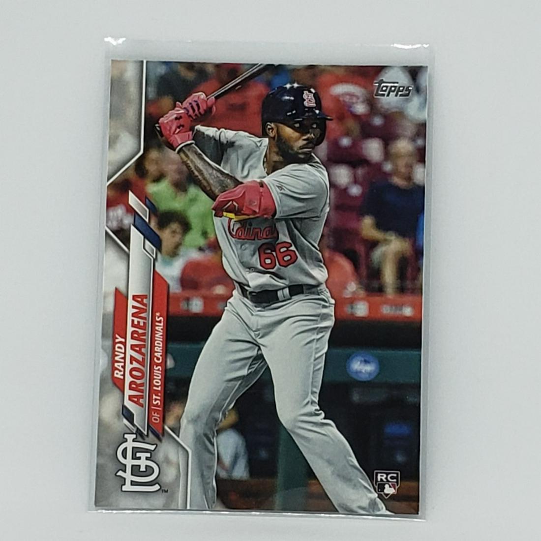 TAMPA BAY RAYS BREAK OUT ROOKIE RANDY AROZARENA RC: 2020 TOPPS SERIES 1 WORLD SERIES BOUND #229 RANDY AROZARENA TB RAYS ROOKIE CARD