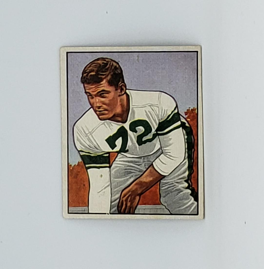 BALTIMORE COLTS 1950 BOWMAN FOOTBALL SMALL CARD EX+: BEAUTIFUL 1950 BOWMAN CARD EARL W. MURRAY #113 BALTIMORE COLTS