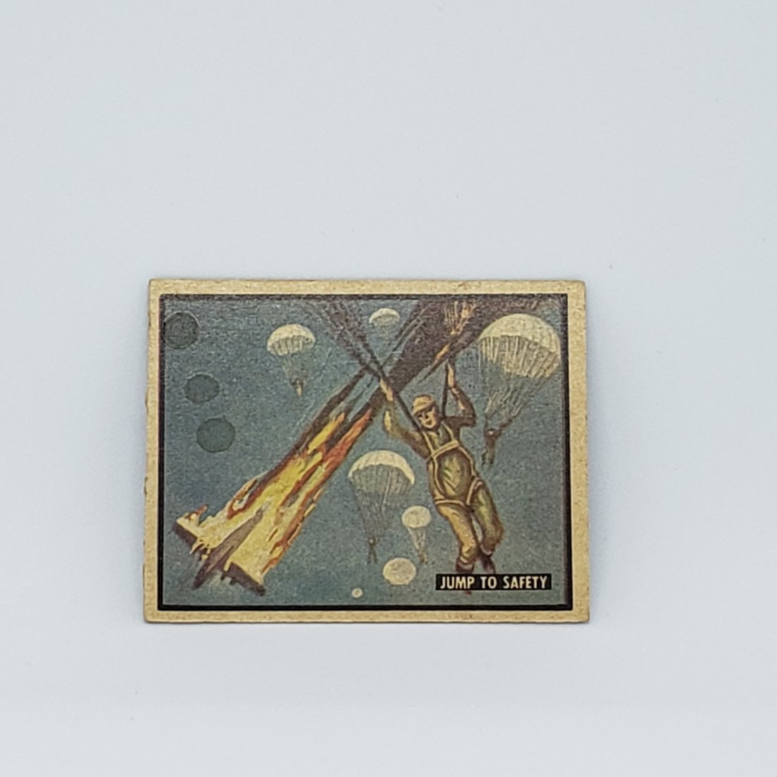 1950 TOPPS FREEDOMS WAR KOREAN WAR PROPAGANDA CARD: 1950 TOPPS FREEDOMS WAR KOREAN WAR PROPAGANDA CARD LOWER GRADED WITH CREASE