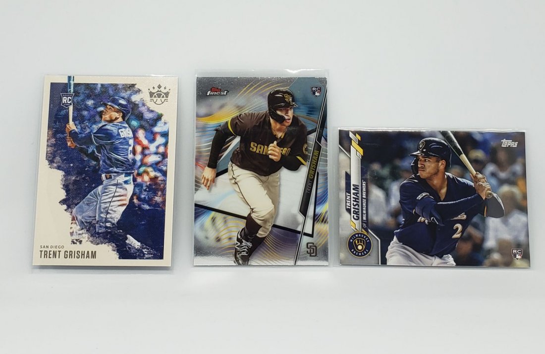 Trent Grisham Padres Rookie Card Lot: Padres Breakout slugger Trent Grisham Rookie Cards