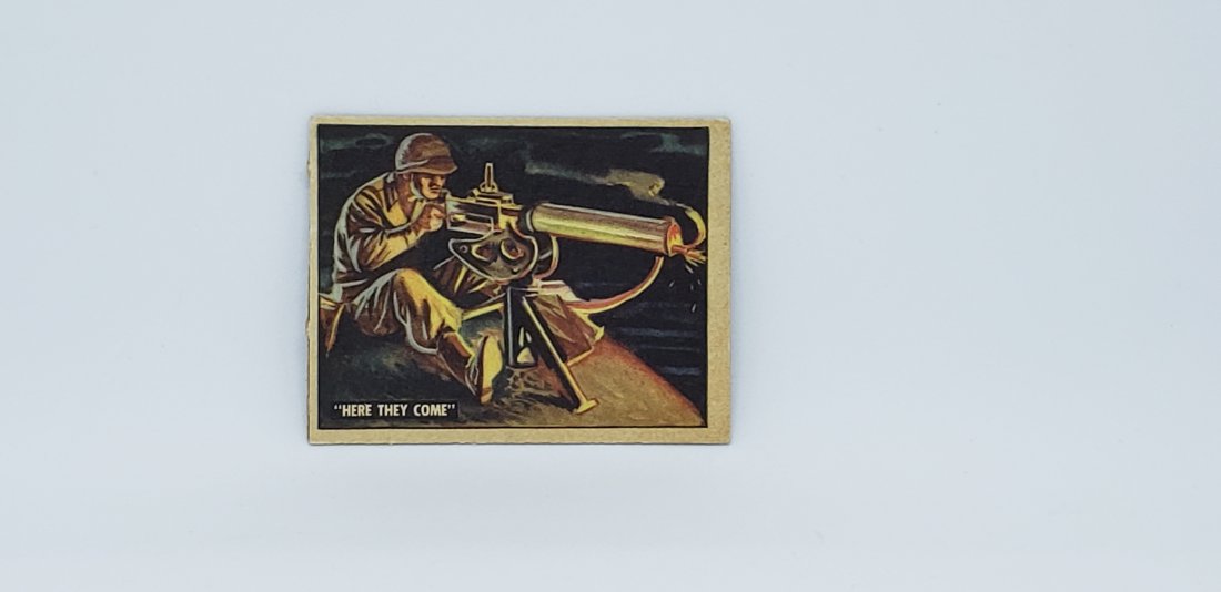 1950 TOPPS KOREA FREEDOM: FREEDOMS WAR CARD #130 HERE THEY COME