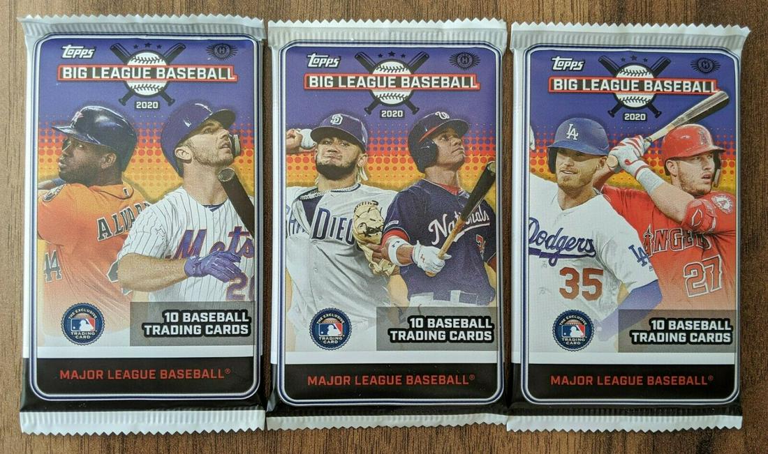 (3 PKS) 2020 TOPPS BIG LEAGUE HOBBY BOX BREAK #1: WINNER GETS PACKS 7, 8 AND 9 FROM SEALED BIG LEAGUE BOX #1 ALL 18 AVAIL. IN THIS SALE