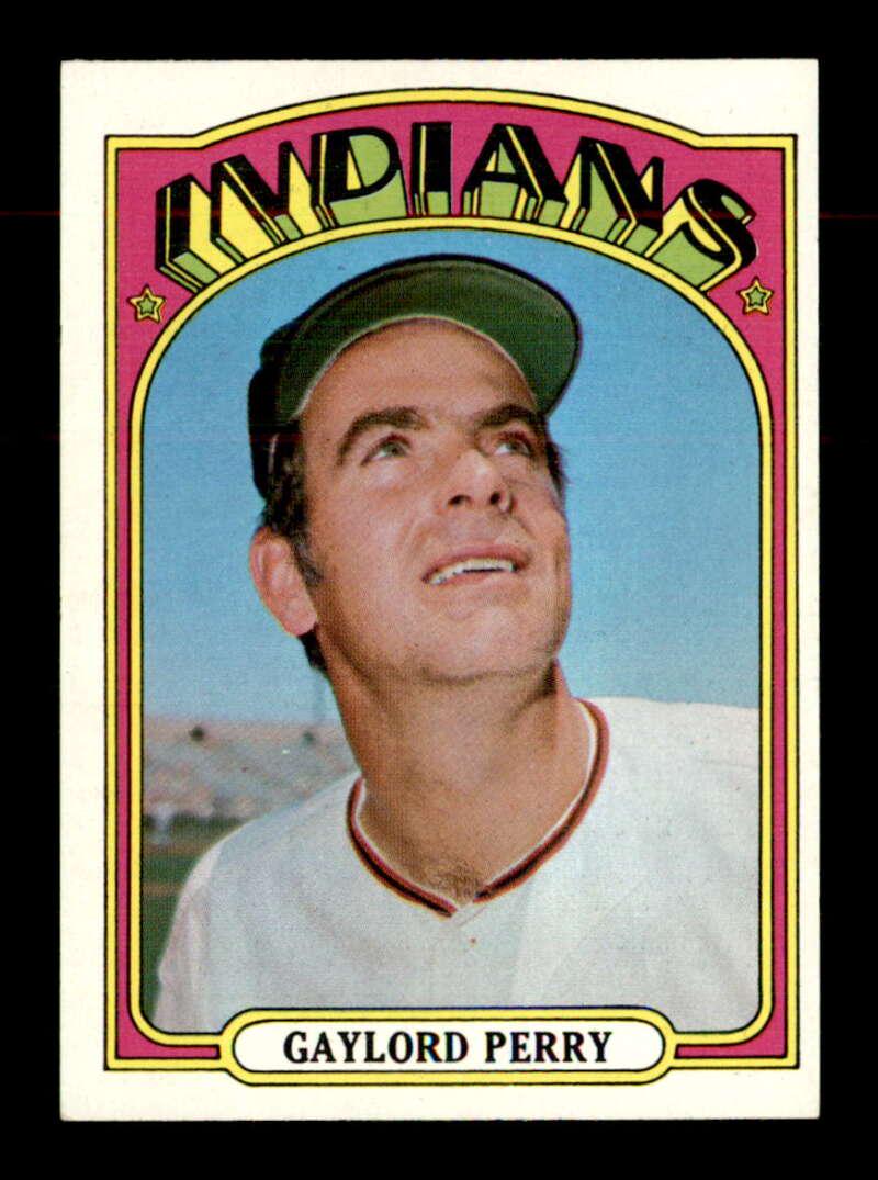 HIGH GRADE 1972 TOPPS BASEBALL HALL OF FAMER: 1972 Topps Baseball Cards #285 Gaylord Perry HOF