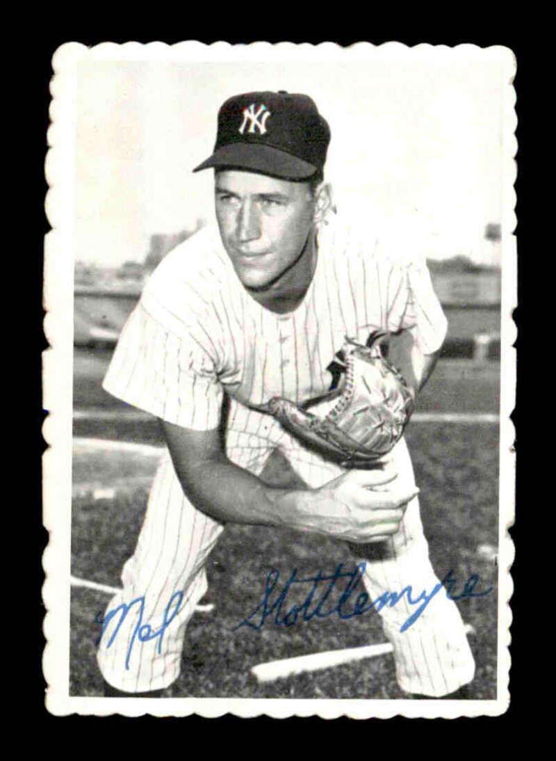 1969 TOPPS DECKLE EDGE INSERT CARDS: 1969 Topps Deckle #13 Mel Stottlemyre EXMT/EXMT+