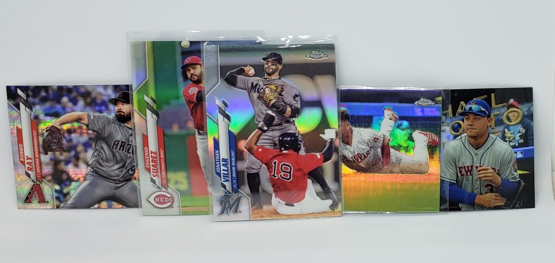 2020 TOPPS CHROME REFRACTORS AND PARALLELS: SHOHEI OHTANI PINK, MICHAEL CONFORTO PINK, SCOTT KINGERY PINK