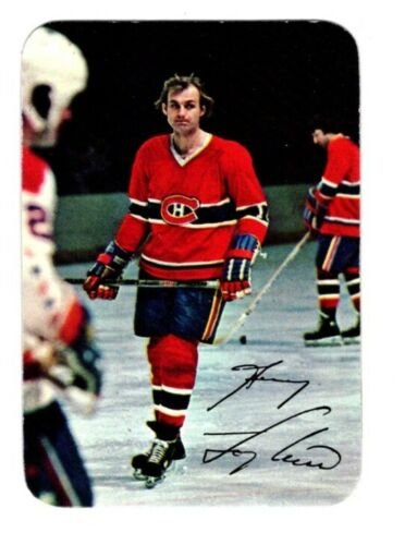 1977-78 TOPPS GLOSSY HOCKEY #7 GUY LEFLEUR EX-MINT: 1977-78 TOPPS GLOSSY HOCKEY # #7 GUY LEFLEUR MONTREAL CANADIENS EX-MINT
