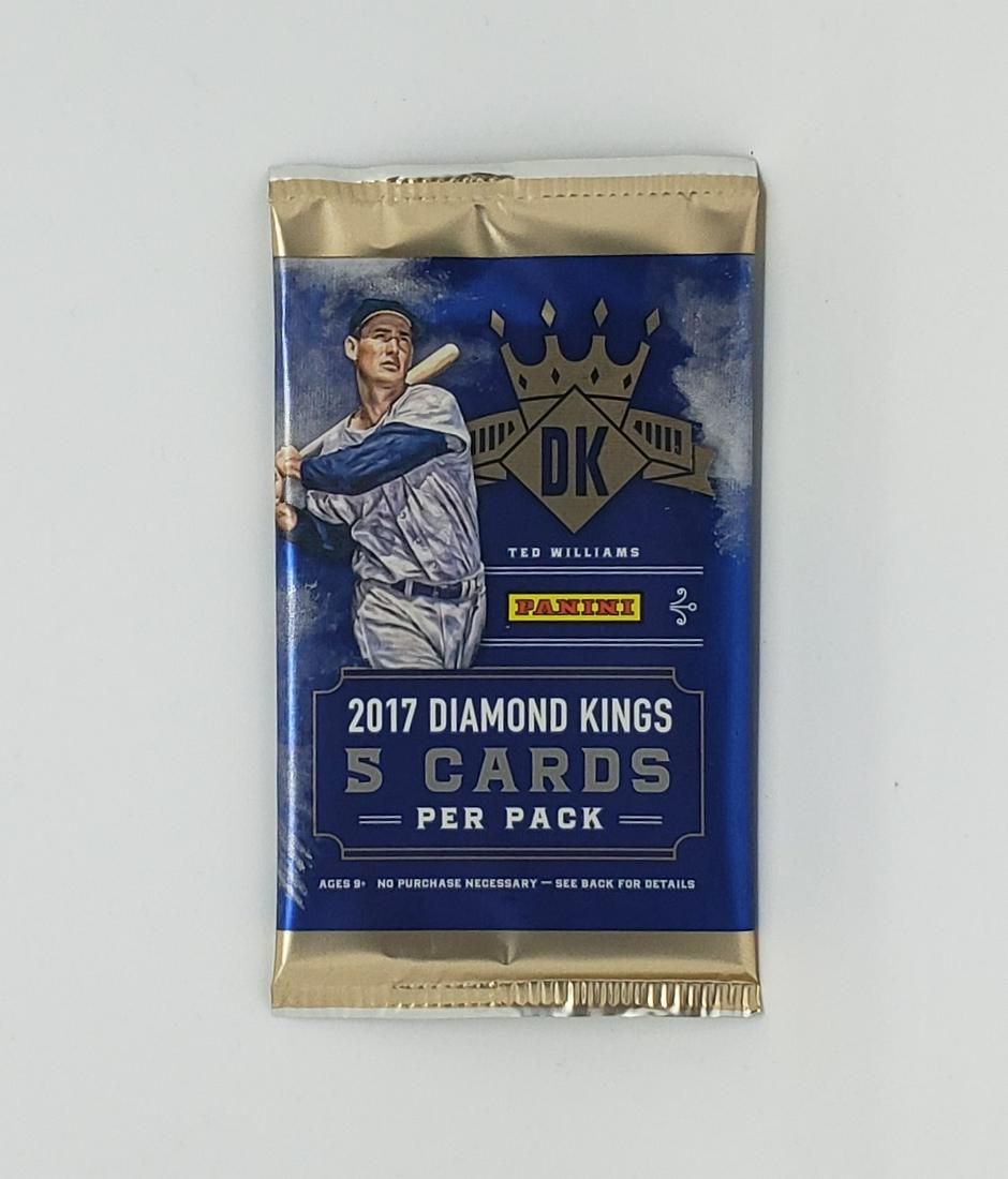 1 PACK OF 2017 DIAMOND KINGS WITH TED WILLIAMS INSERTS: 2017 DK AARON JUDGE, CODY BELLINGER, ANDREW BENINTENDI ROOKIE YEAR