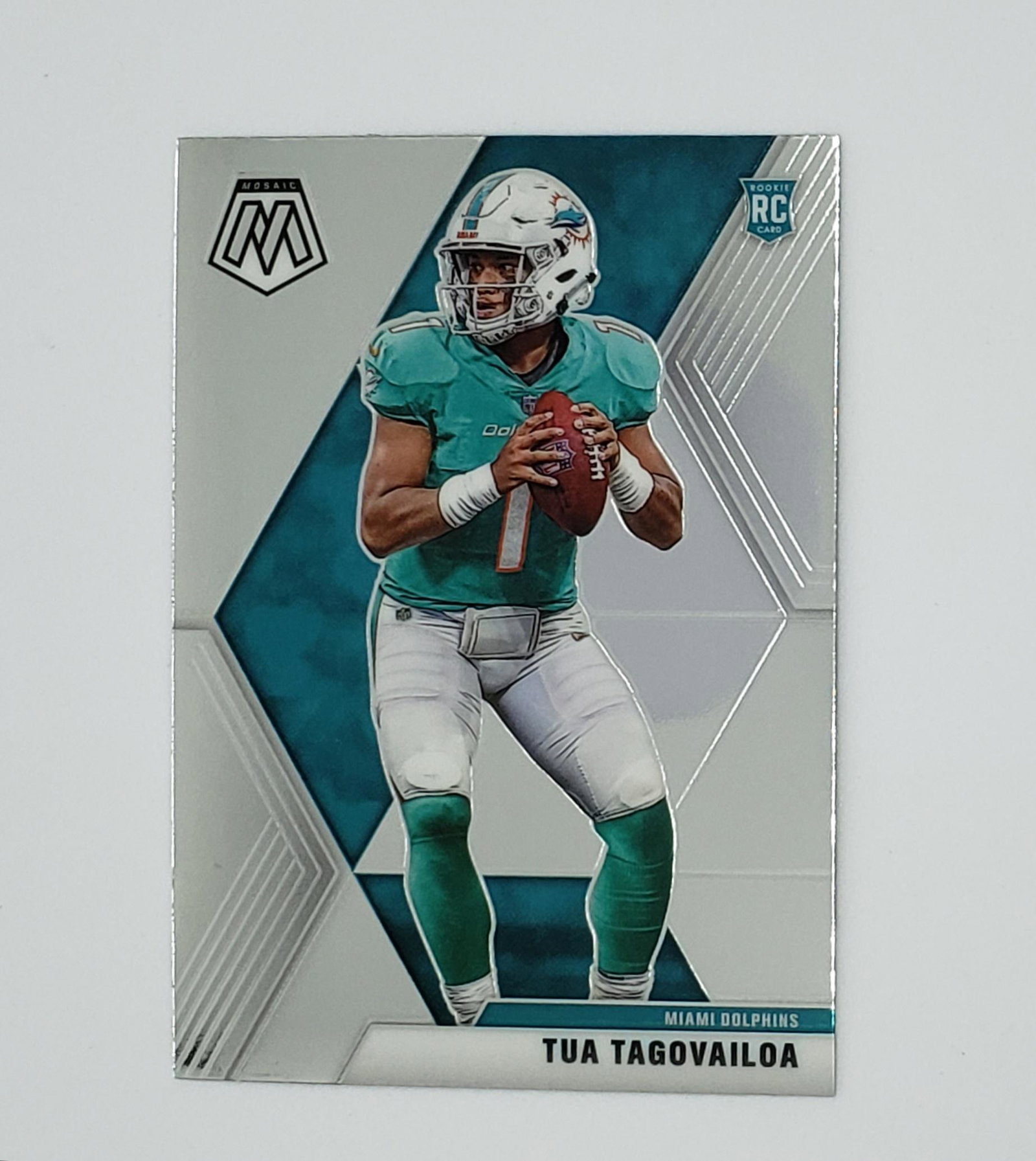TUA TAGOVAILOA MIAMI DOLPHINS ROOKIE CARD: 2020 MOSIAC PANINI