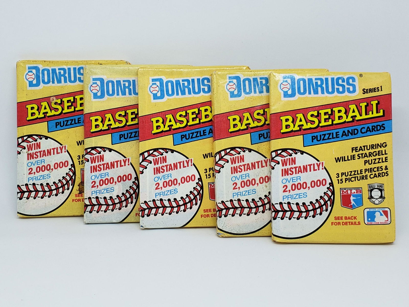 LOT OF 4 1990'S DONRUSS BASEBALL CARDS SEALED PK (1 of 1)