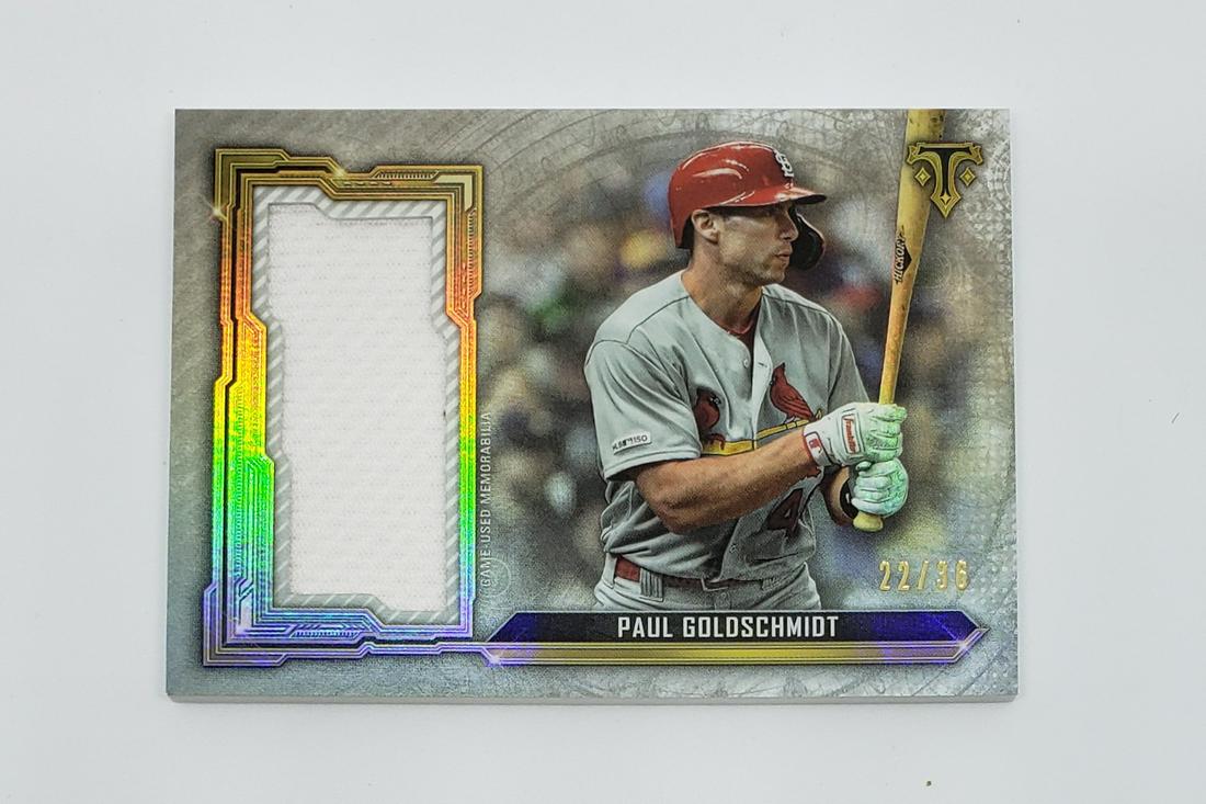 2020 TOPPS PAUL GOLDSCHMIDT NUMBERED 22/36 JERSEY CARD (1 of 2)
