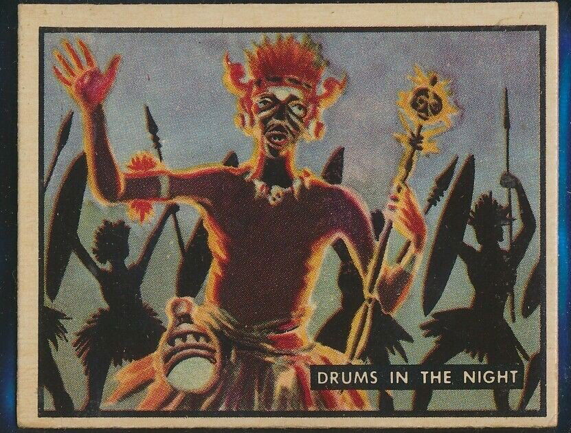 1950 Bring: 1950 Topps Bring 'Em Back Alive #42 Drums in the Night