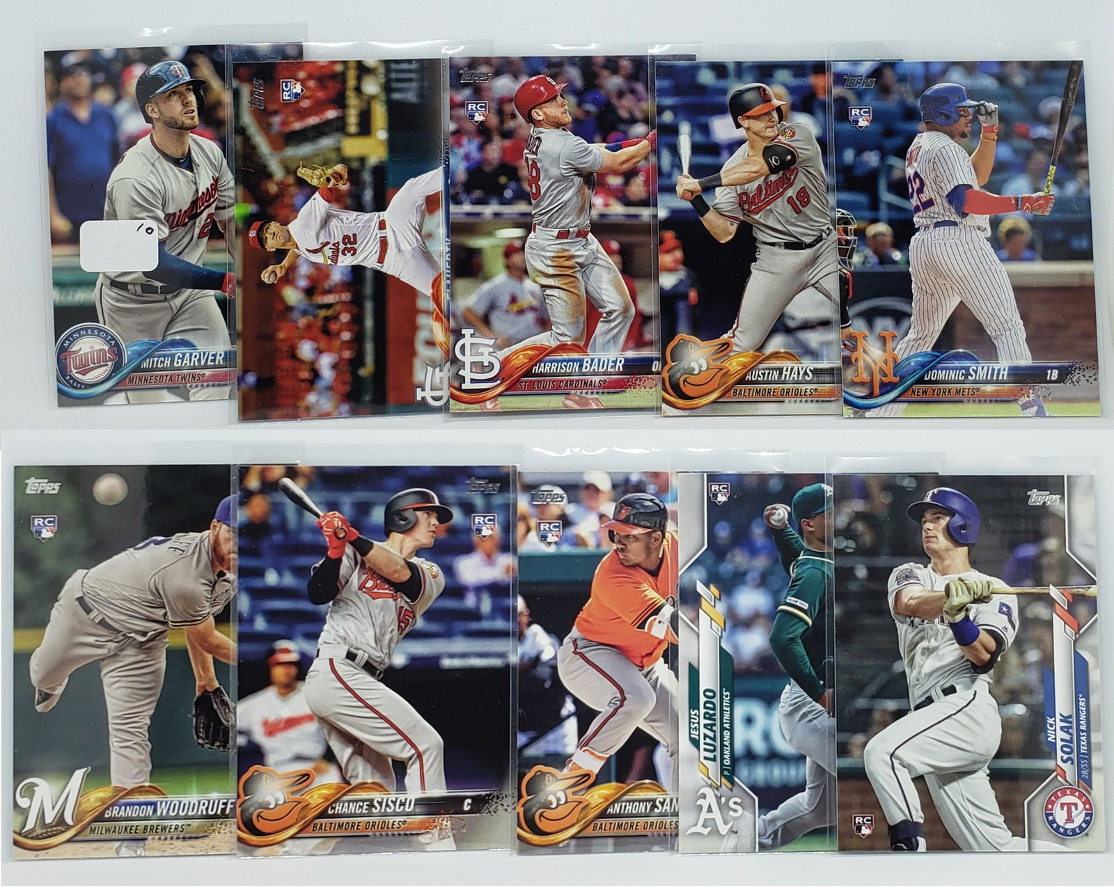 Lot of 2018 and 2020 Topps rookie cards (1 of 1)