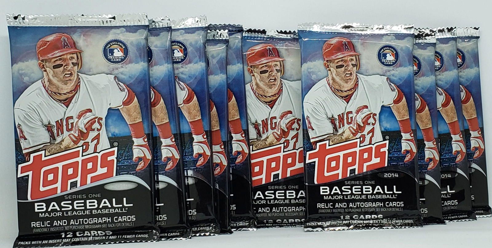 LOT OF 10 2014 TOPPS BASEBALL SEALED PACKS (1 of 1)