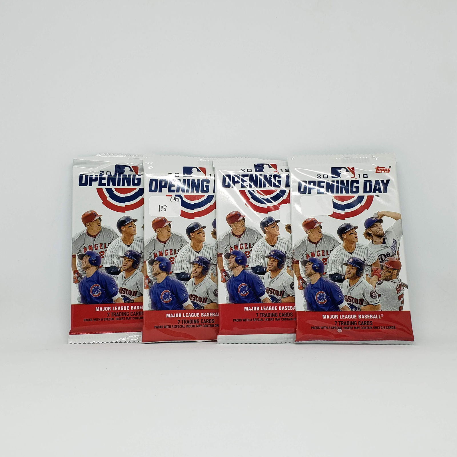 Lot of 4 Topps opening day sealed packs (1 of 1)