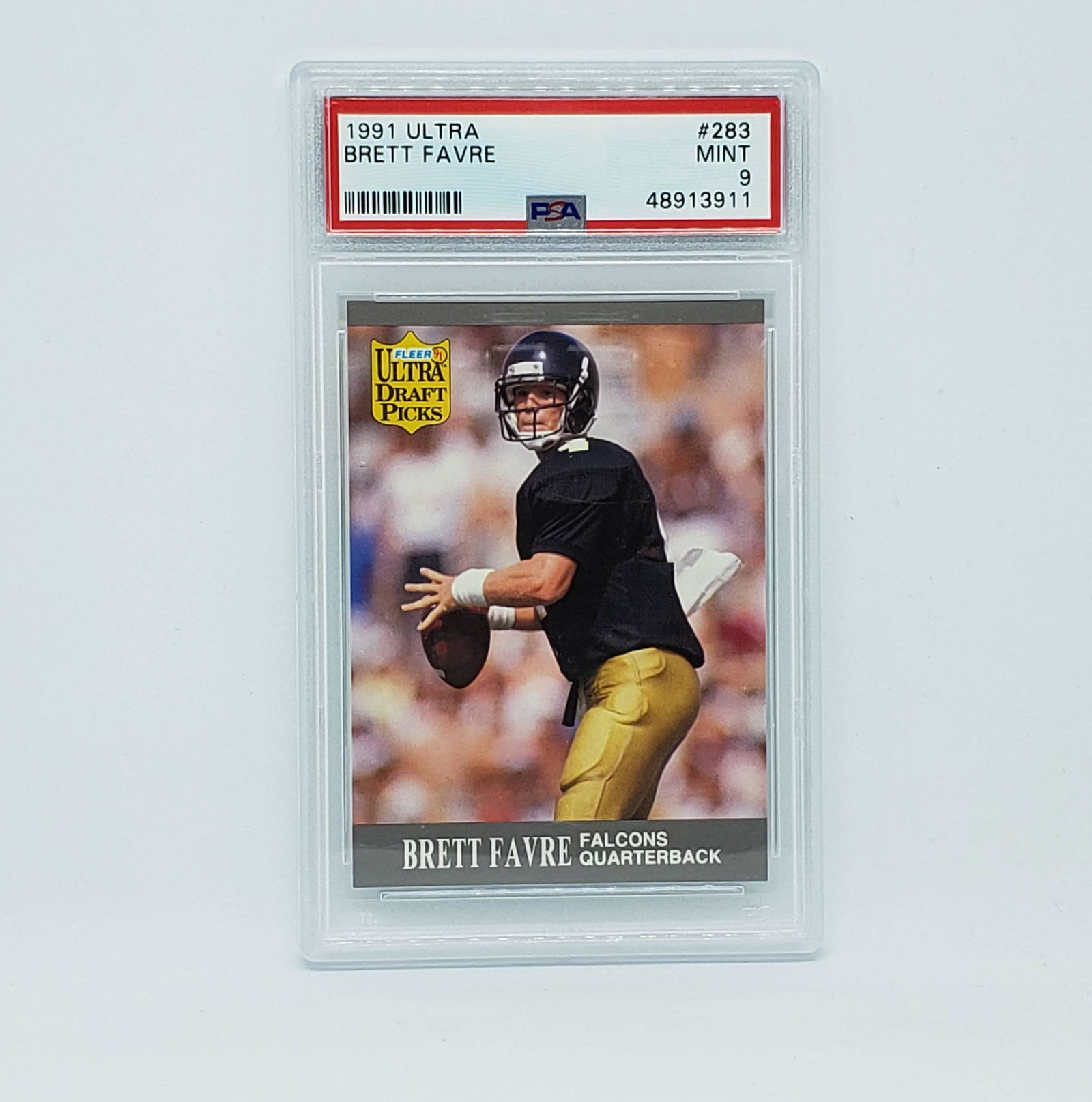 PSA GRADED 9 MINT BRETT FAVRE ROOKIE CARD (1 of 1)
