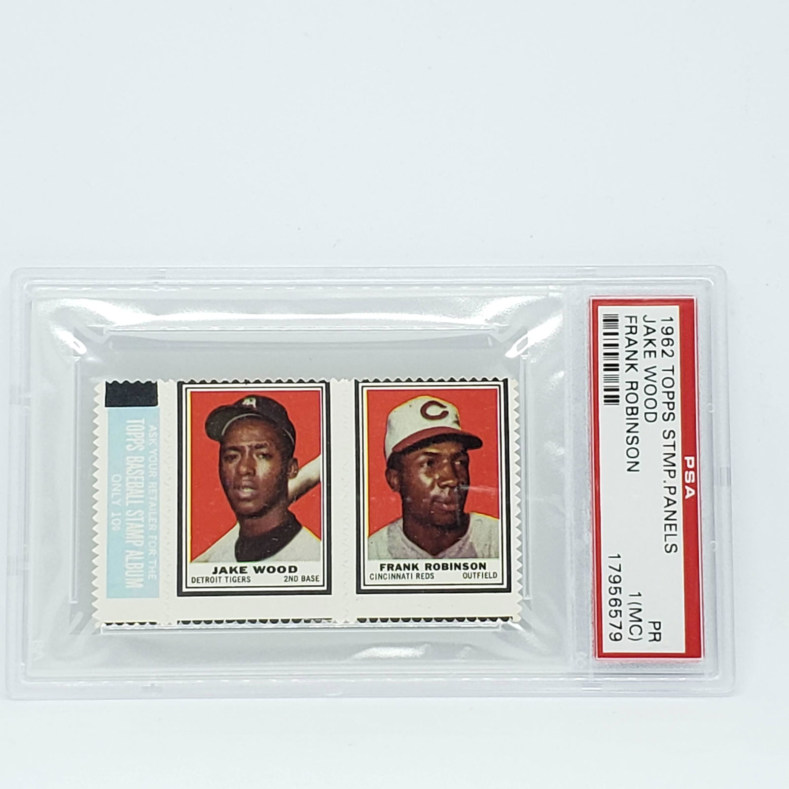 PSA GRADED 1962 TOPPS STAMP PANELS FRANK ROBINSON (1 of 1)
