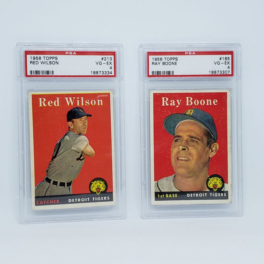 LOT OF 2 PSA GRADED 1958 TOPPS DETROIT TIGERS CARDS (1 of 2)