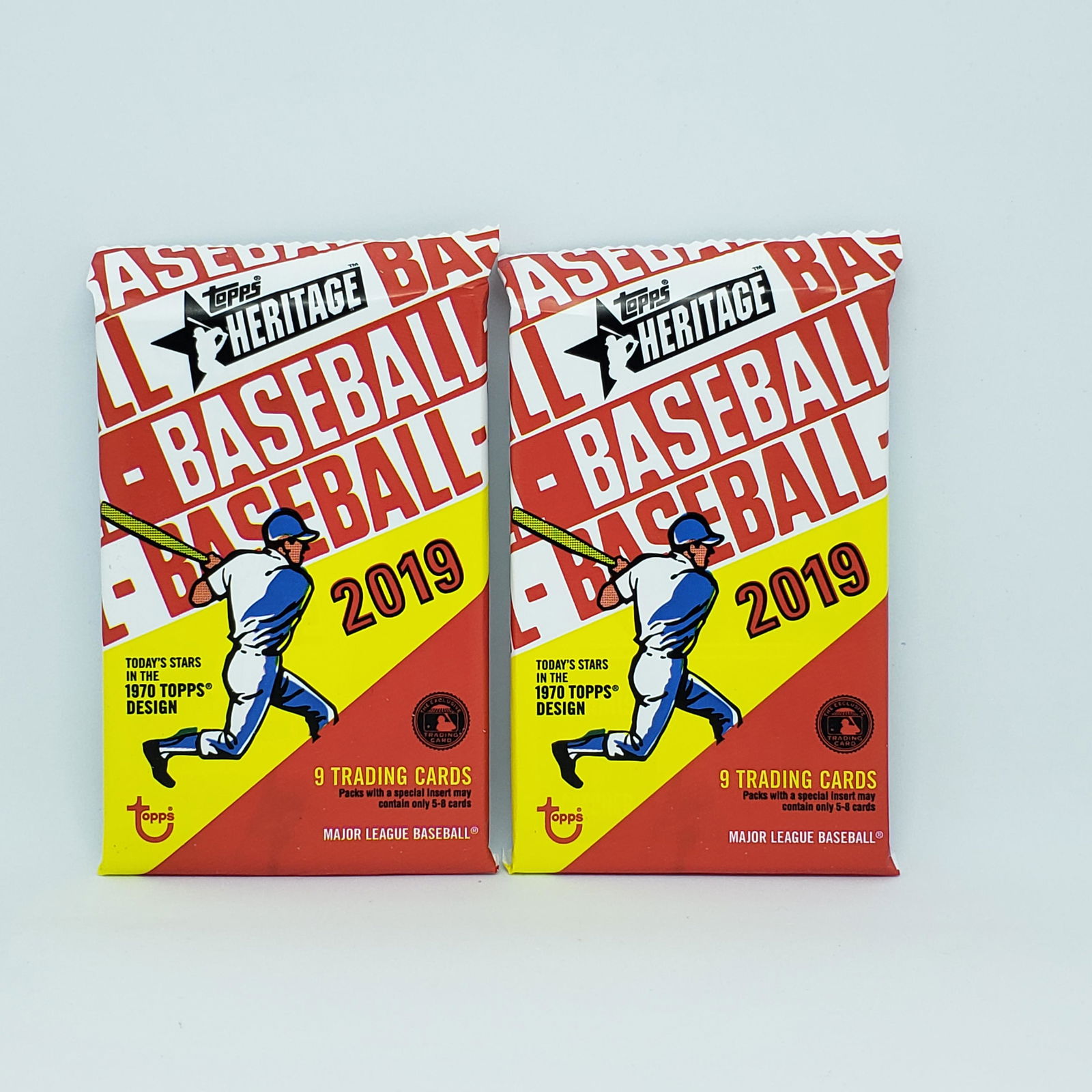 (2) 2019 TOPPS HERITAGE BASEBALL SEALED PACKS (1 of 1)
