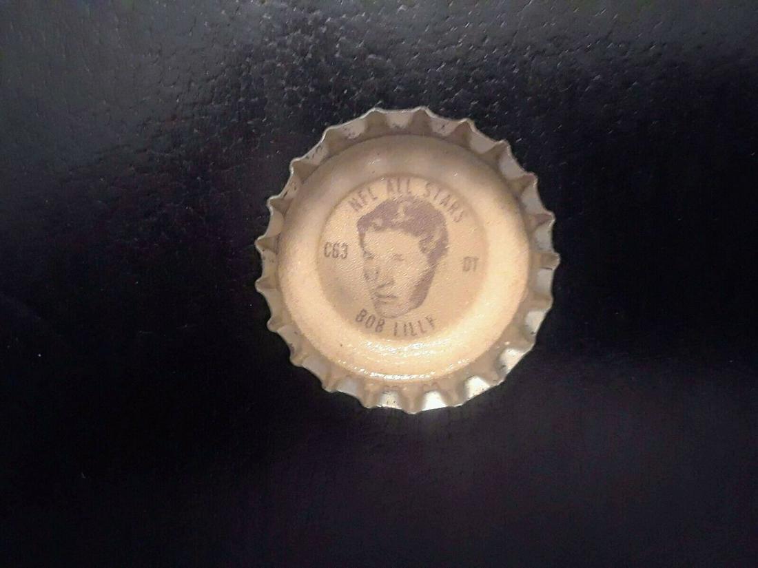 1965 Coke Bottle Cap BOB LILLY Dallas Cowboys: 1965 Coke Bottle Cap #C63 BOB LILLY Dallas Cowboys NFL All-Stars Coca Cola EX